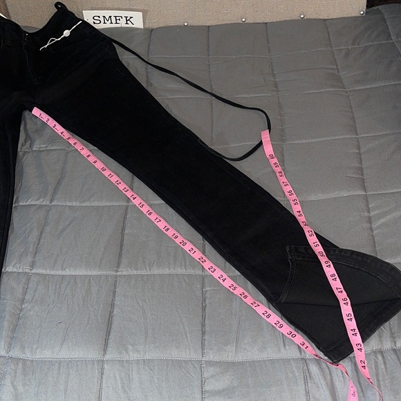 SMFK MERMAID SKINNY JEANS BLACK SIZE Medium flared leg - Picture 10 of 16